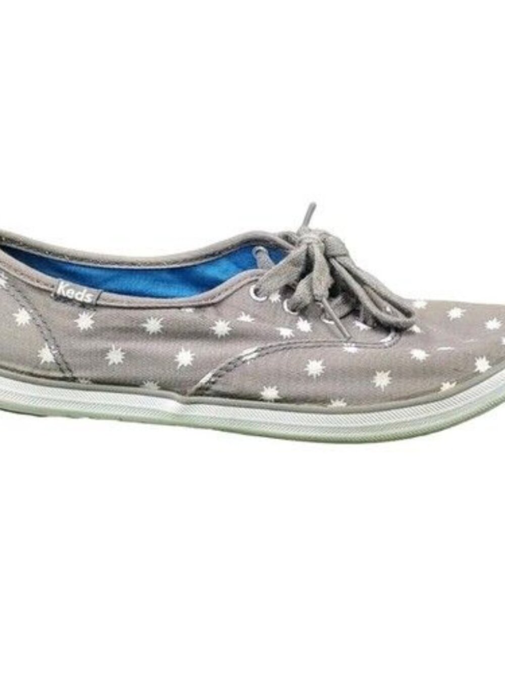 Keds Champion Sneakers Gray White Low Top Comfort Foam Women's Shoes Size 6.5